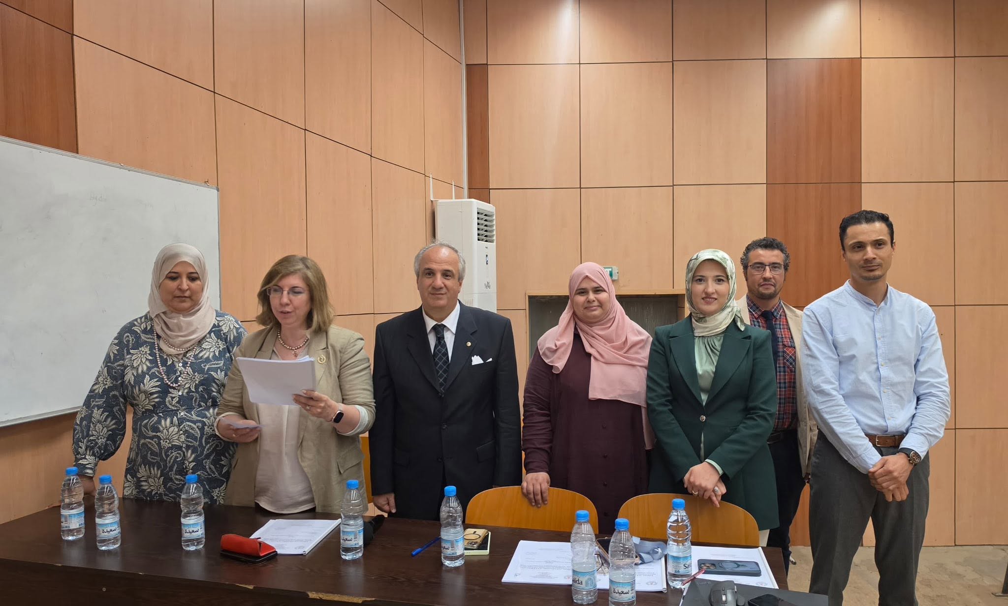 The University Vice-Chancellor’s participation in the discussion of a graduation dissertation by students of the Faculty of Pharmacy, which was submitted in English,